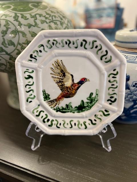 AW 6" Hand Painted Pheasant Plate 2