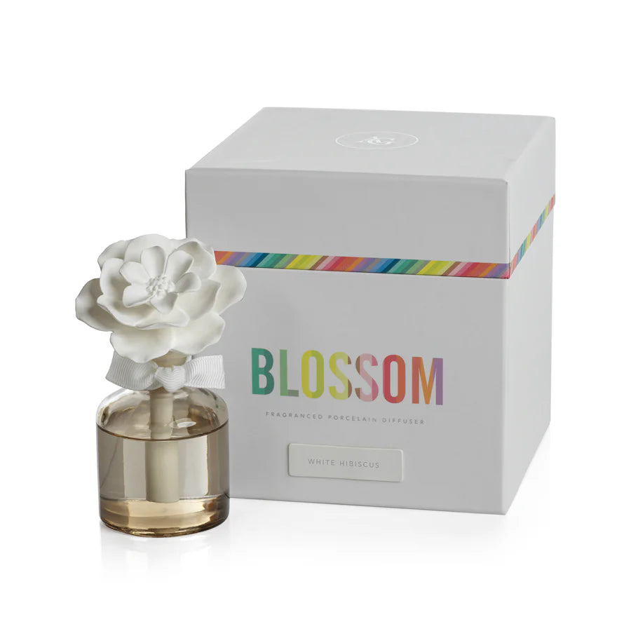 Blossom Porcelain Diffuser - White Hibiscus