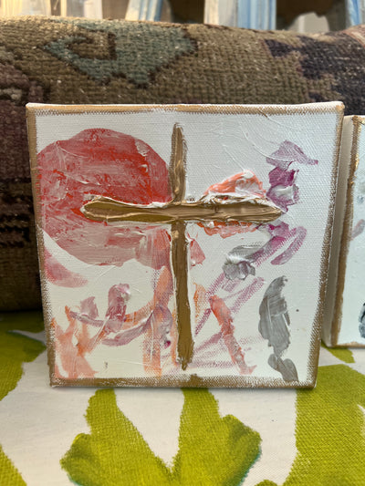 Painted Cross on Canvas