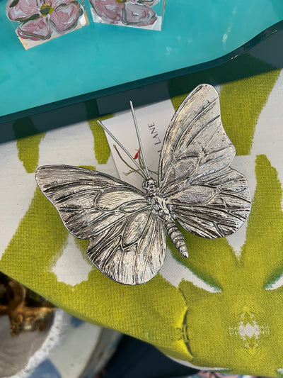 Decorative Antique Pewter Butterfly