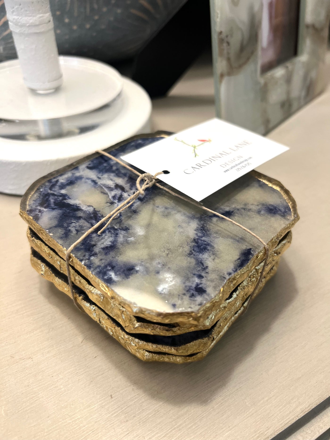 Blue Agate Coasters