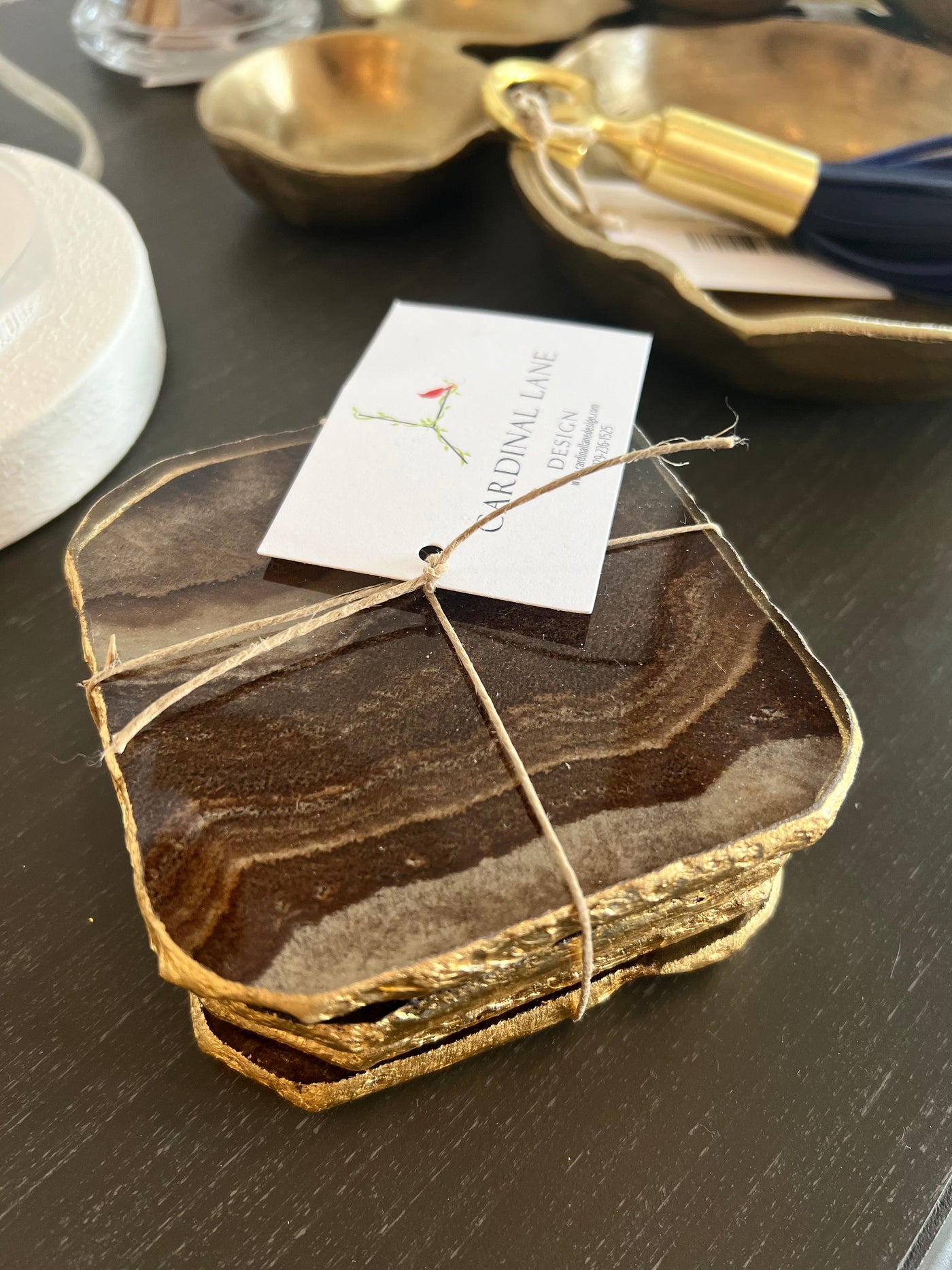 Brown Agate Coasters