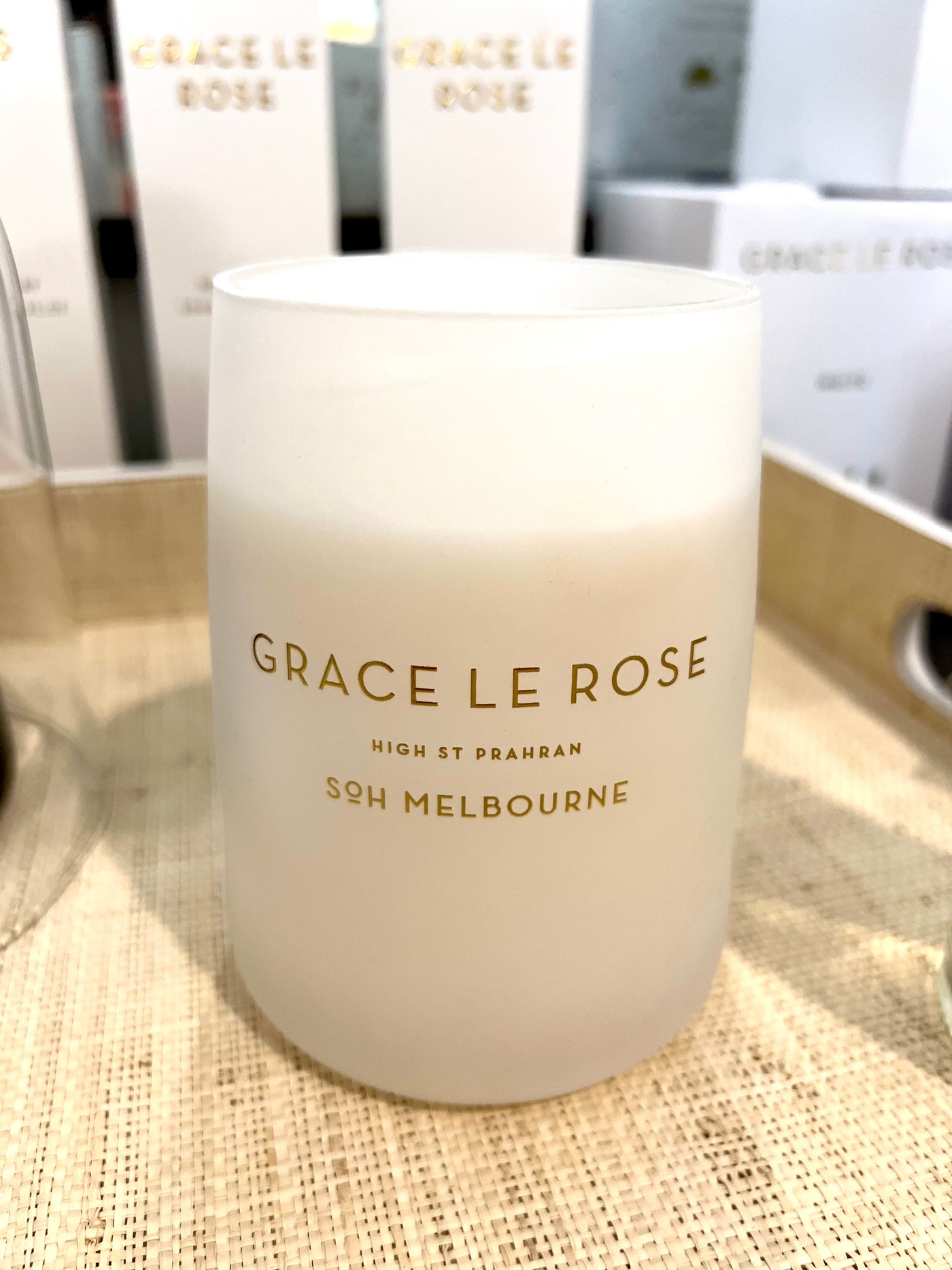 SOH Grace Le Rose White Candle