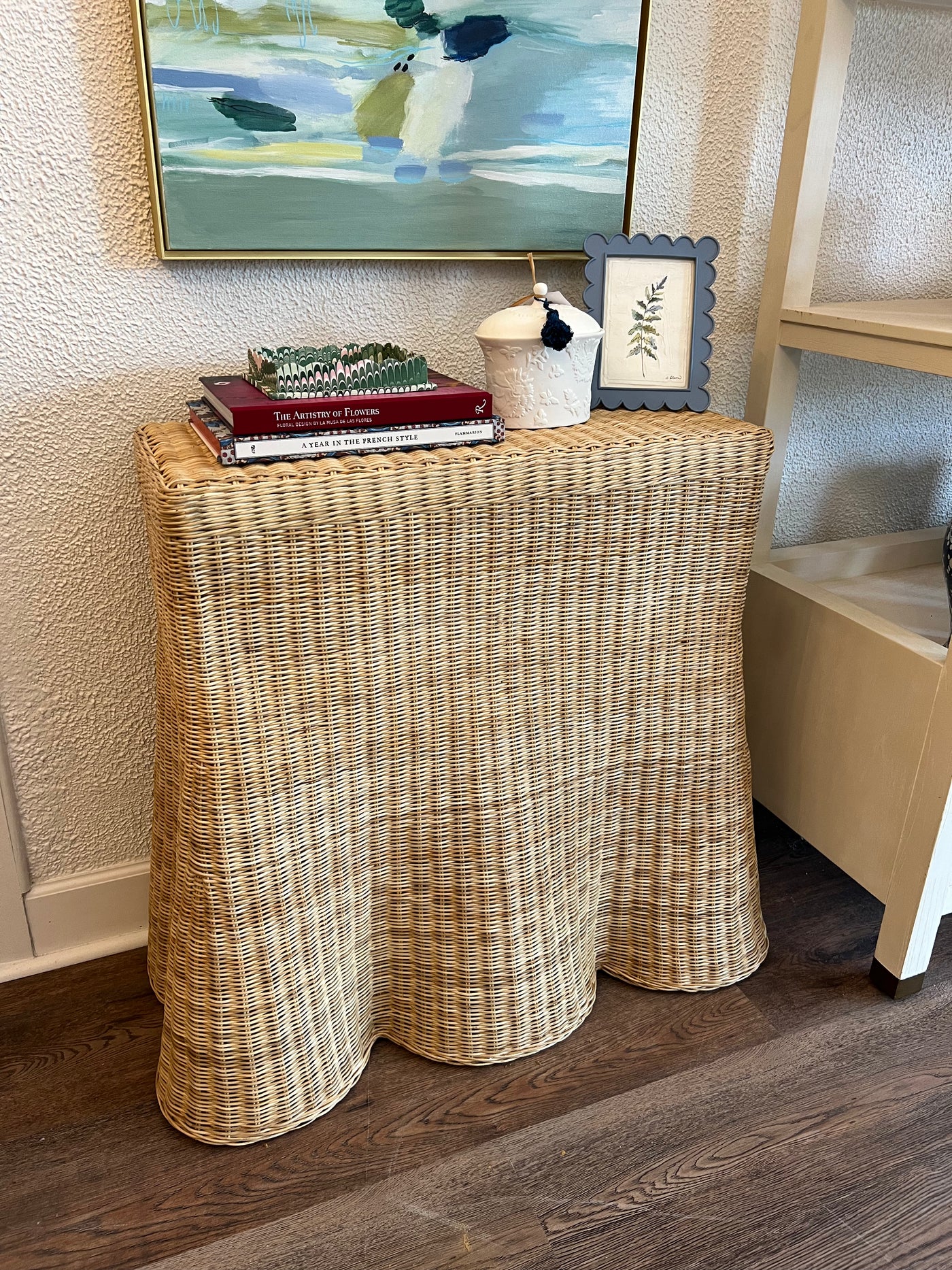 Bonnie Rattan Scalloped Console Table