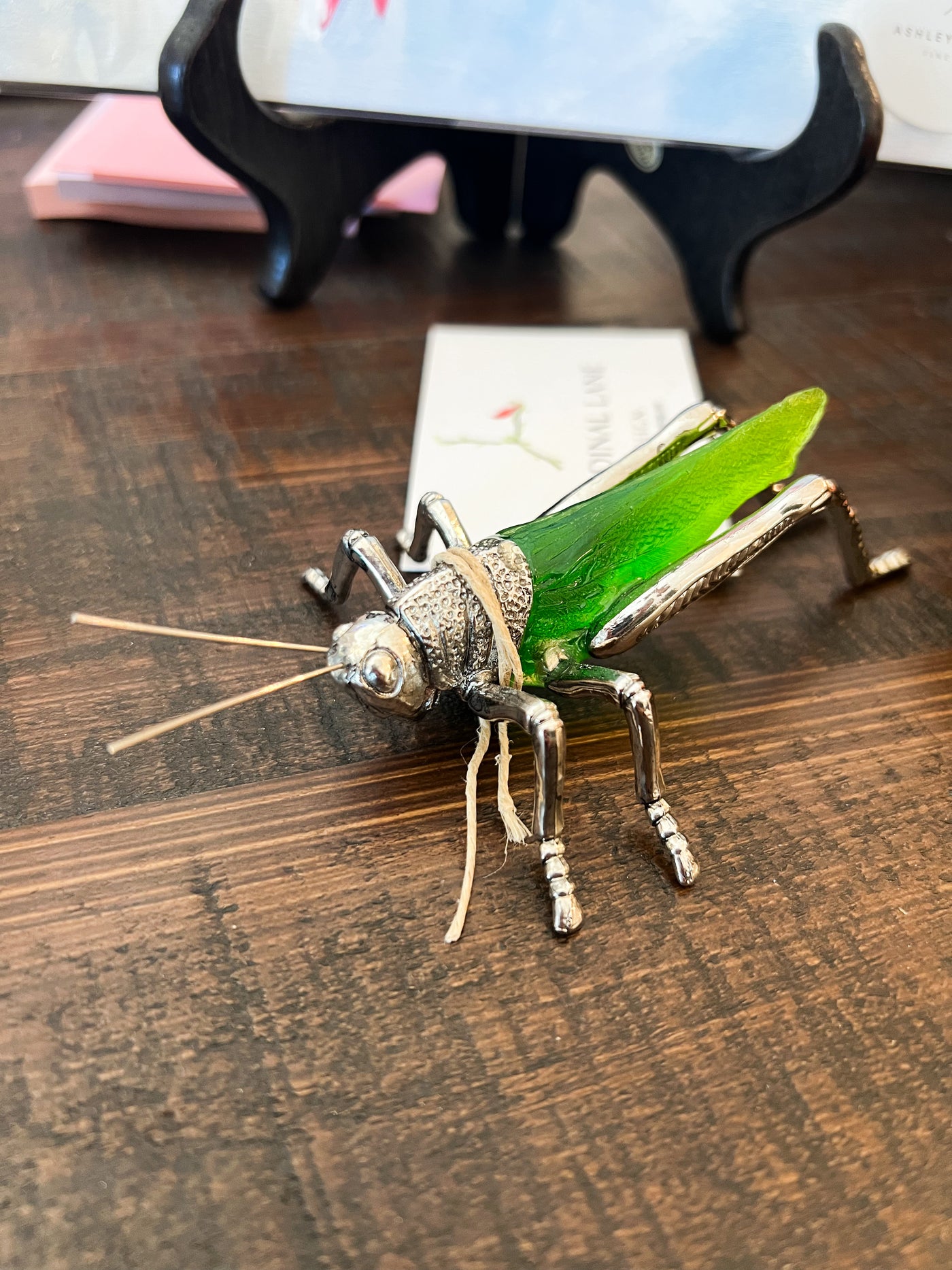 Decorative Green Grasshopper