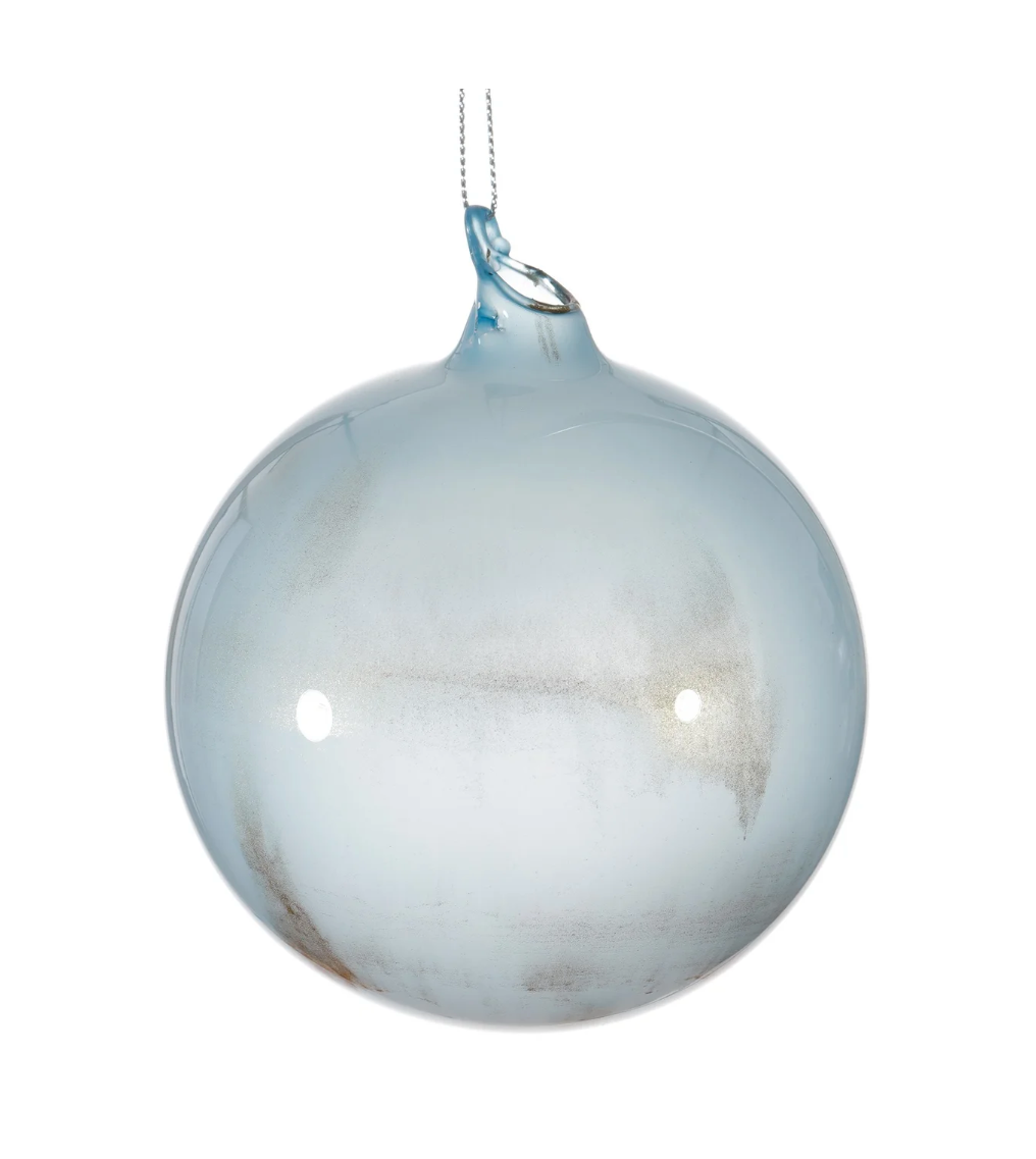 Blue/Gold Metallic Ornament