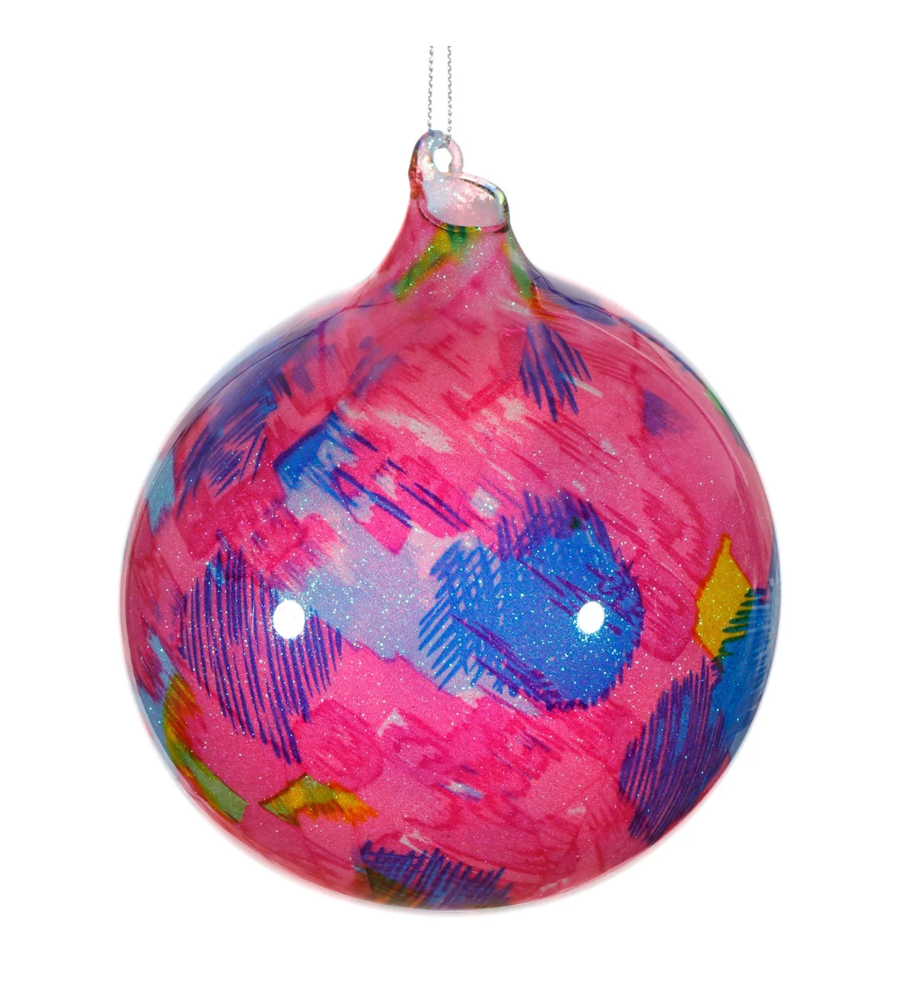 Pastel Glass Ball Ornament