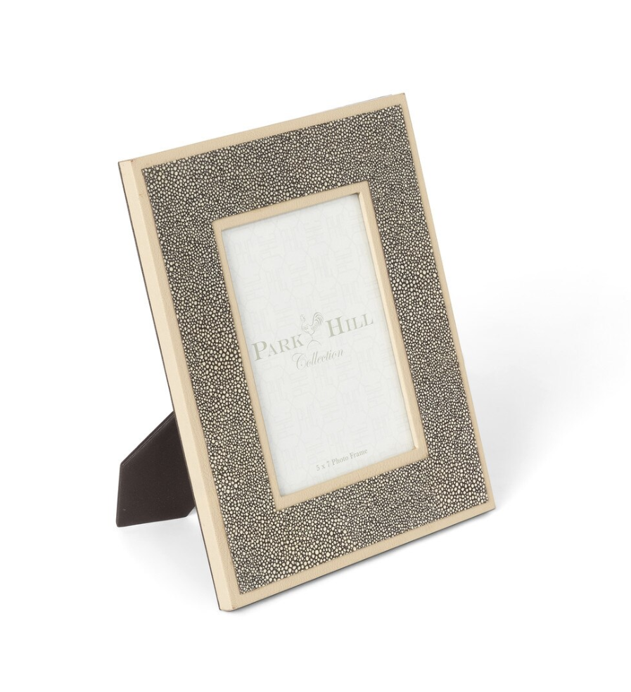 Shagreen Pattern Leather Photo Frame, 5x7