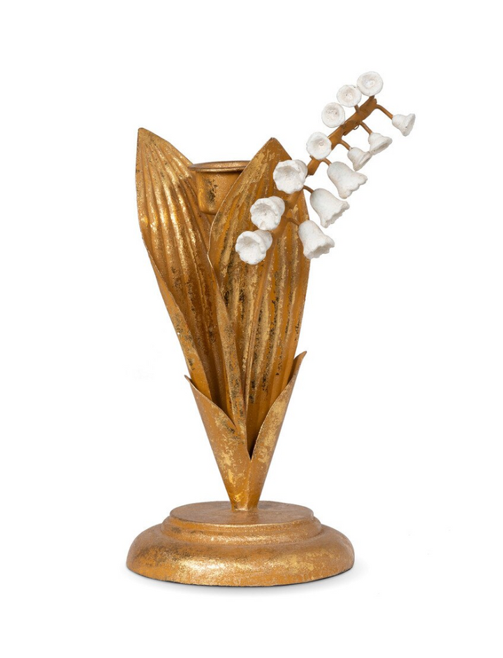 Hand Embossed Lily of the Valley Candle Holder, 7