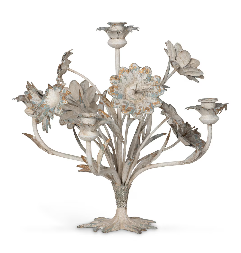 Flower Bouquet Tabletop Candle Holder