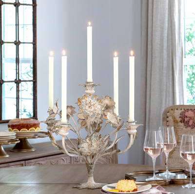 Flower Bouquet Tabletop Candle Holder