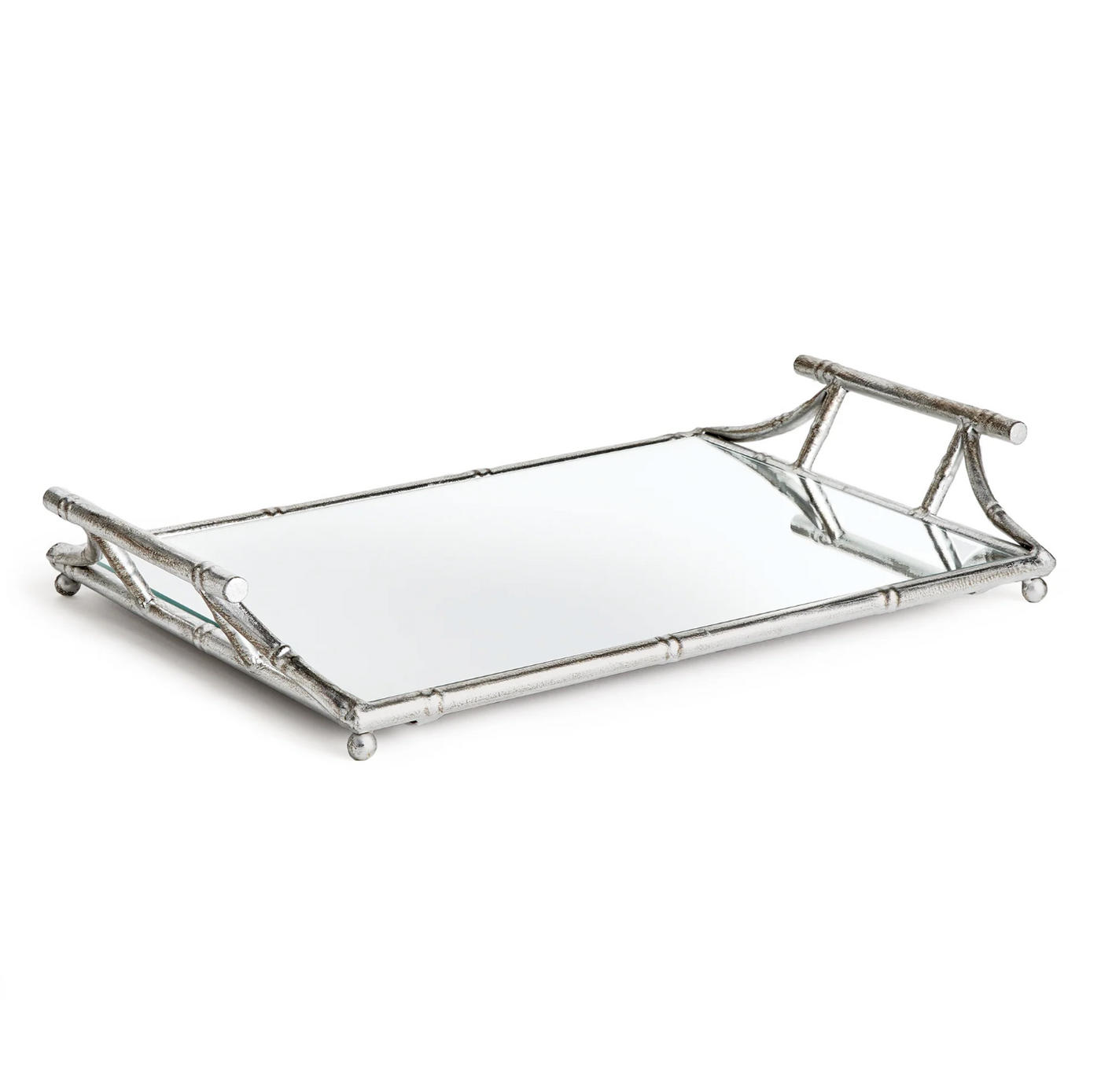 Daphne Mirrored Tray w/Handles