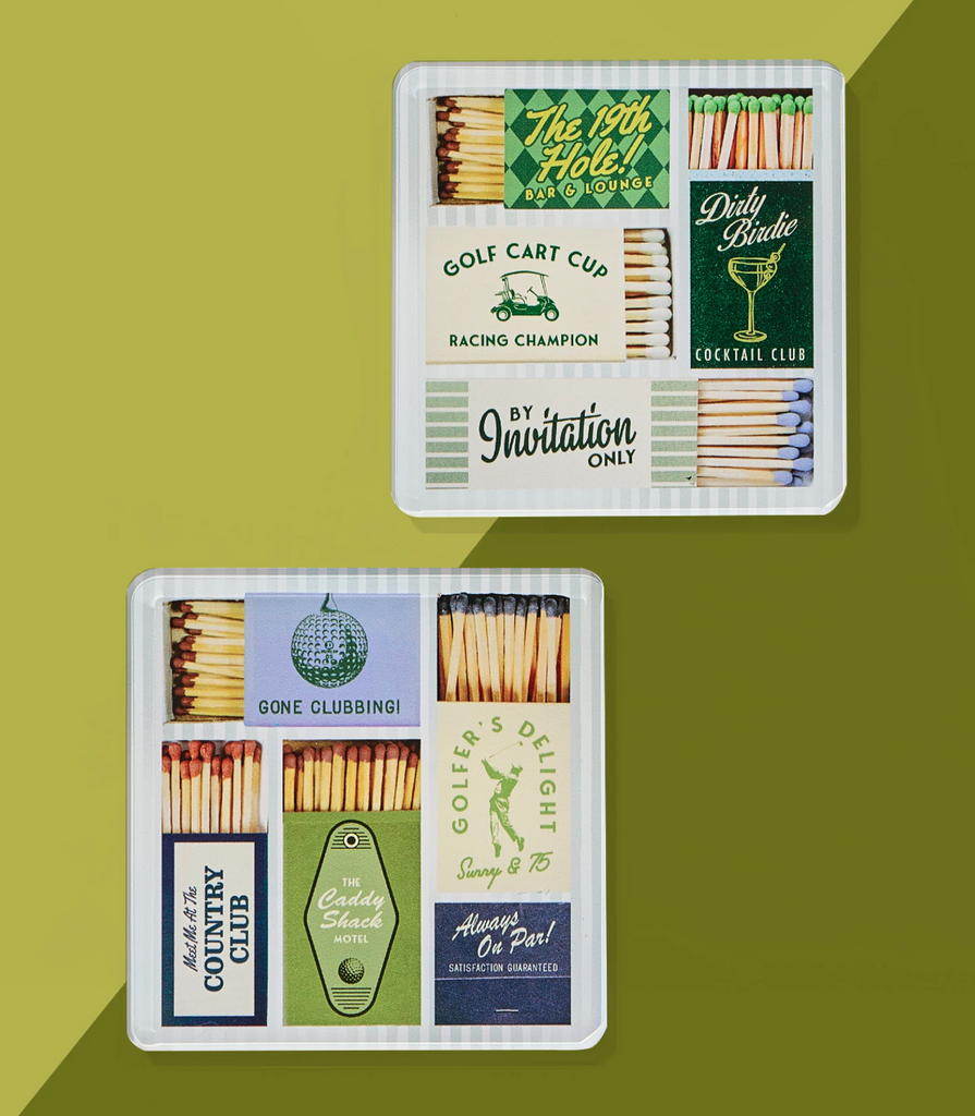 Golf Matchbook Coasters