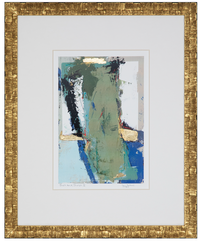 Lush & Lavish Gold-Framed Abstract