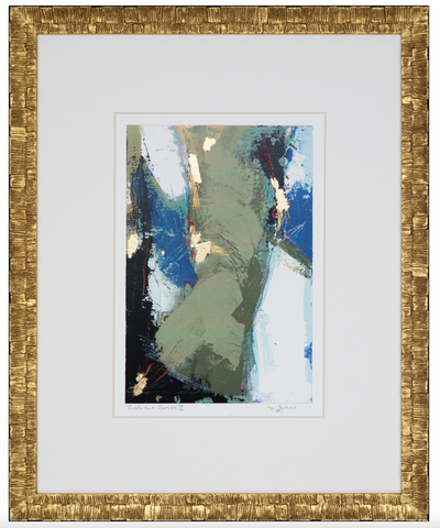 Lush & Lavish Gold-Framed Abstract