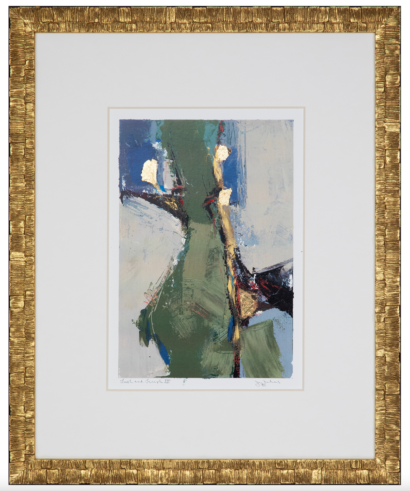 Lush & Lavish Gold-Framed Abstract