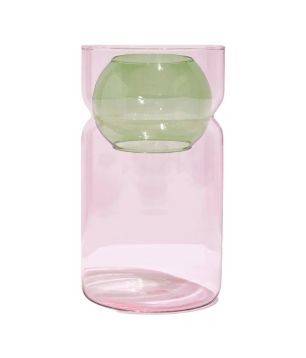 Pink & Green Balance Vase