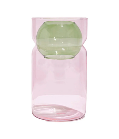 Pink & Green Balance Vase