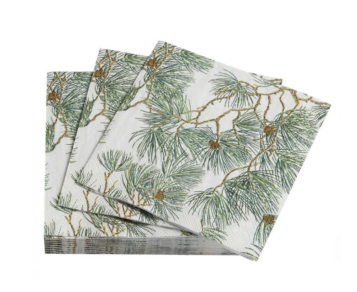 Annie Selke Pine Boughs Cocktail Napkin