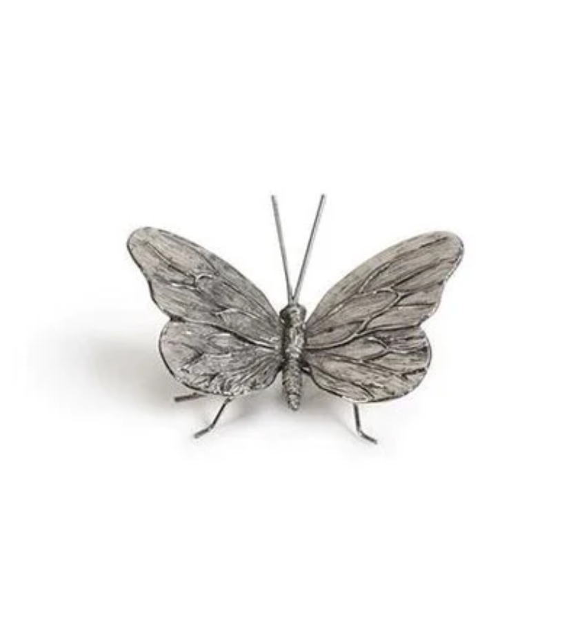 Decorative Antique Pewter Butterfly