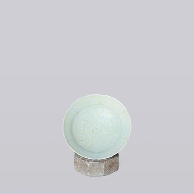Celadon Porcelain Small Peony Dish