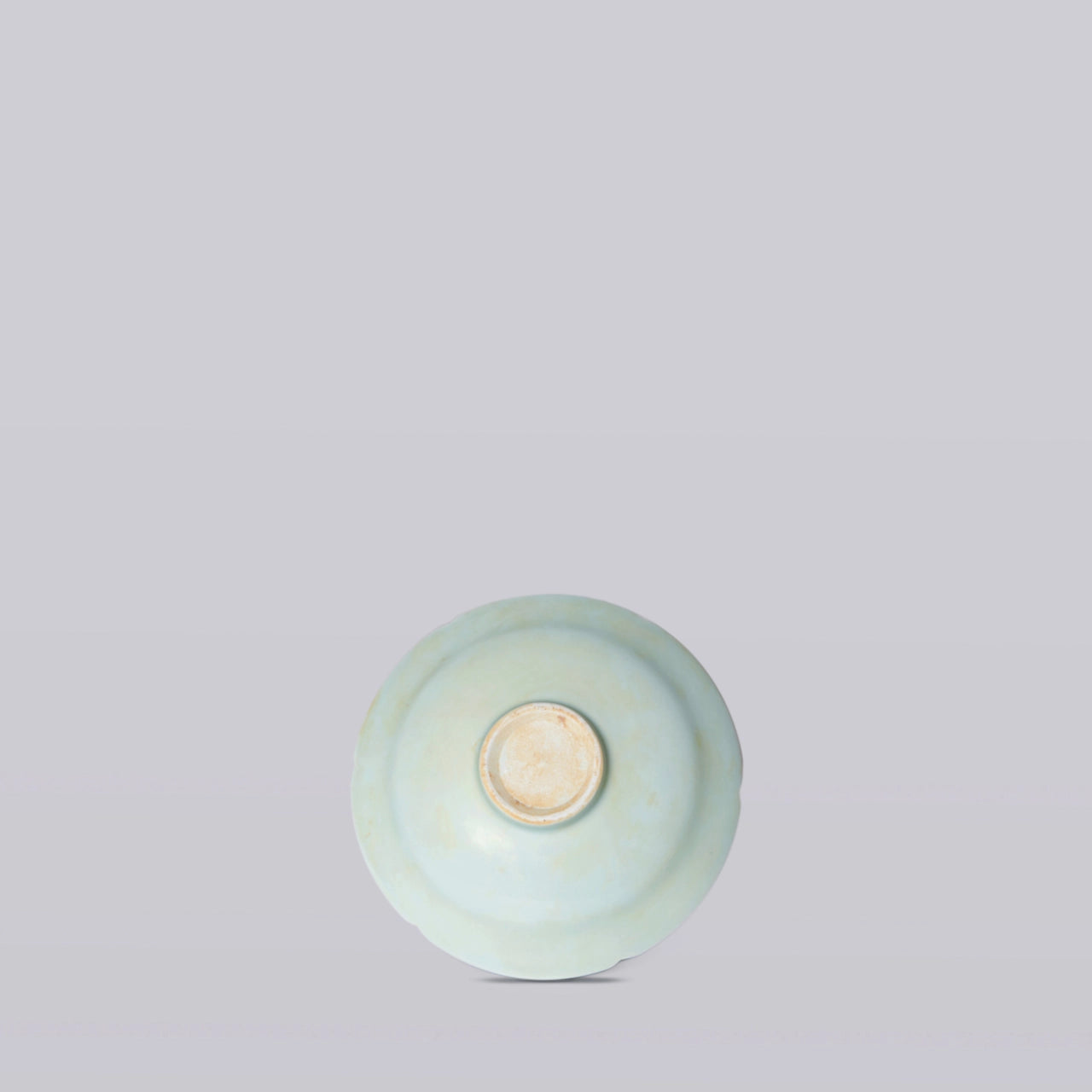 Celadon Porcelain Small Peony Dish